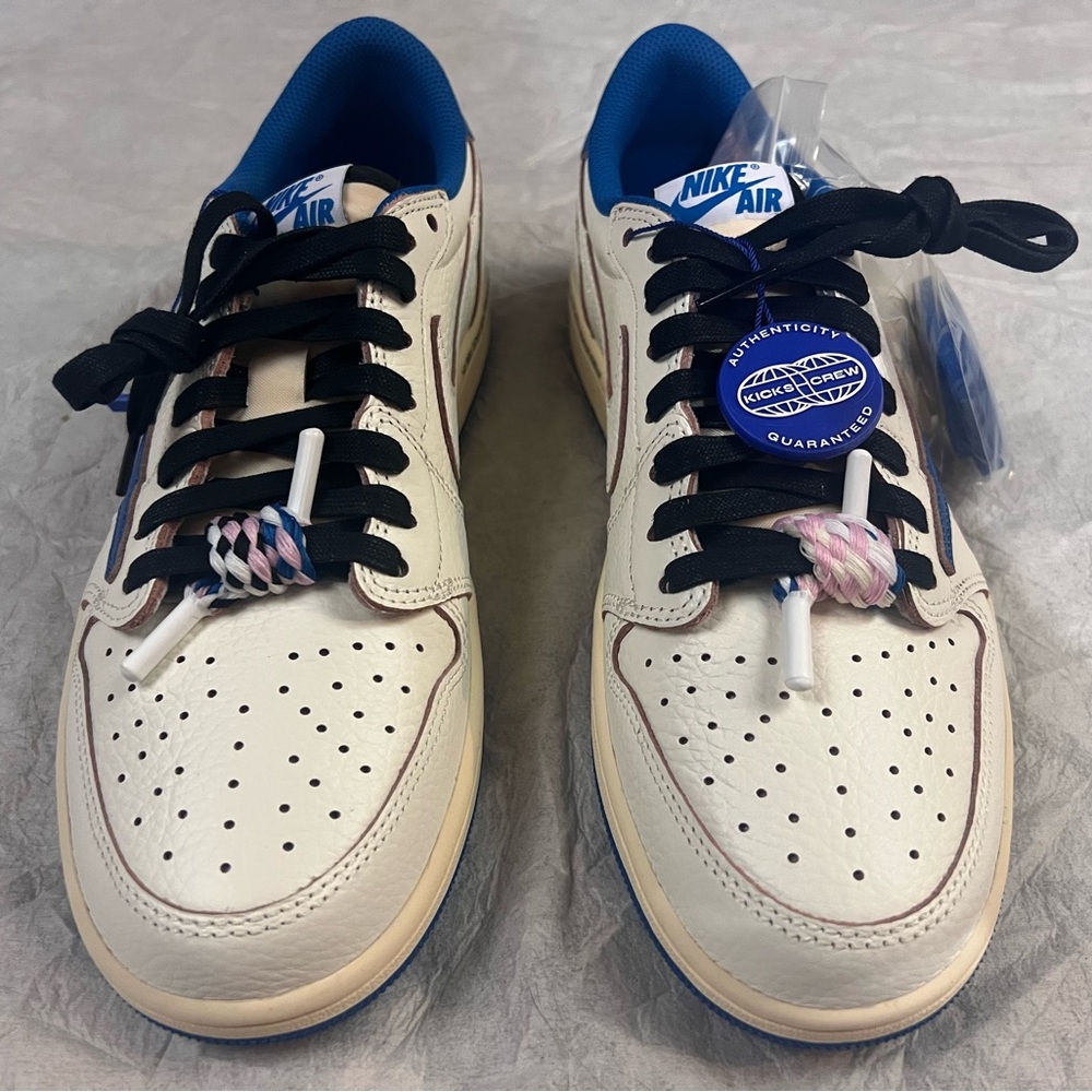 Jordan 1 Retro Low OG SP Fragment x Travis Scott (Sail/blue) - Picture 7 of 15